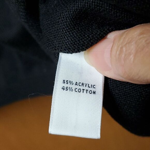 Josephine Chaus Womans Black Sweater, Size Large - Picture 3 of 4